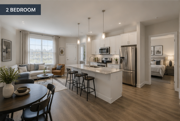 2 Bedroom interior