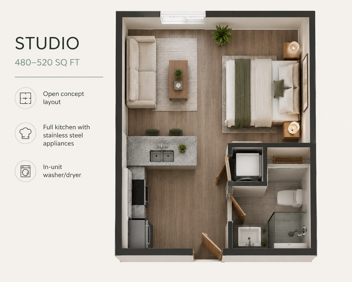 Studio floor plan